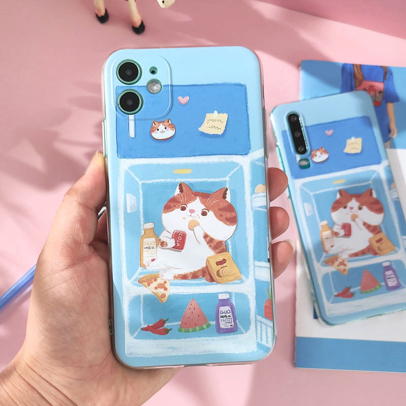 Small Fresh Cat Phone Case Net Red Girl Soft Shell