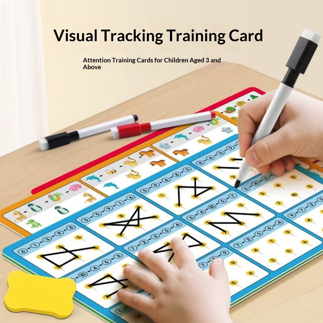 Visual Tracking Concentration Attention Training Kids Memory Match Game Kindergarten Educational Toy For Babies