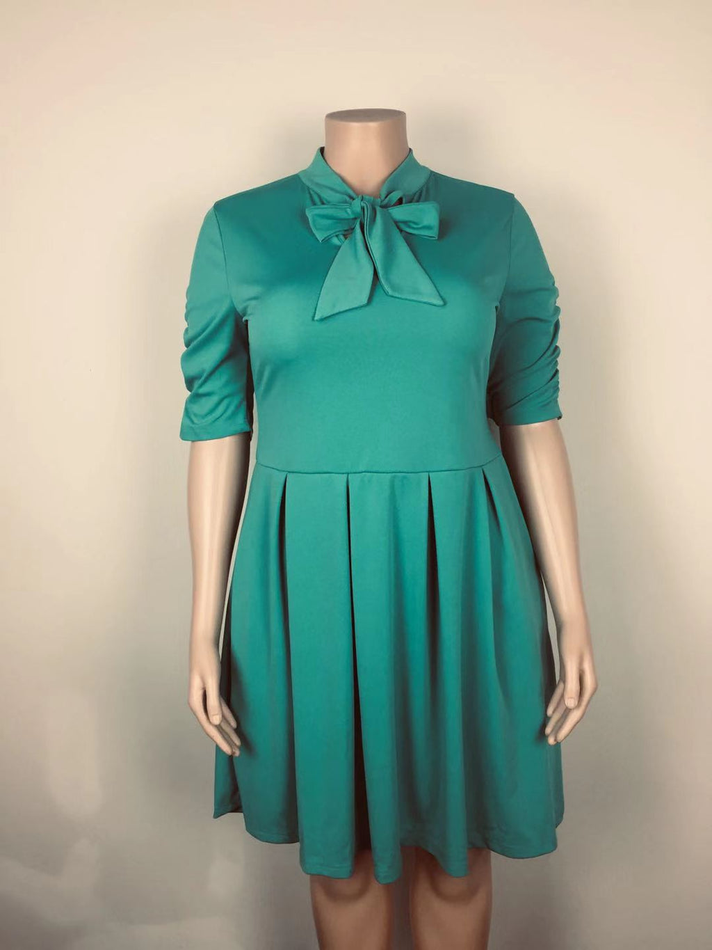 Best Selling Patchwork Bow Oversized Dress